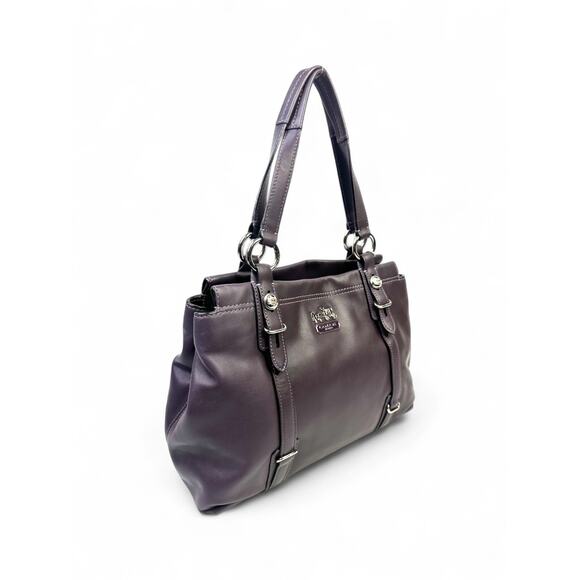Coach Vintage Madison Mia Plum Purple Leather Tote Bag - Picture 3 of 15